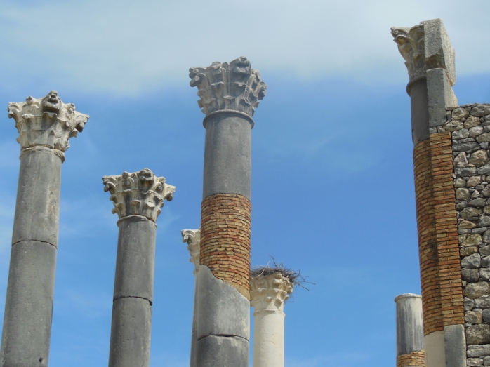 antike Säulen, Volubilis, Marokko